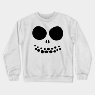 Skull Face Easy Halloween Costume Crewneck Sweatshirt